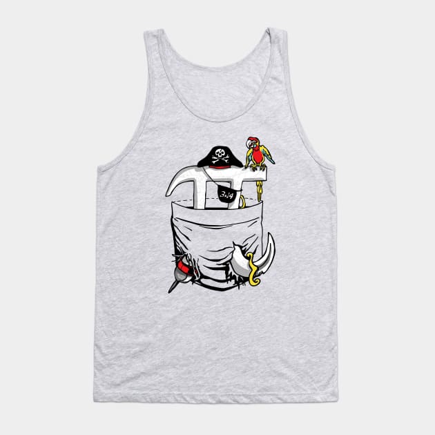 Jumbo Pocket Pirate Pi Day Tank Top by Mudge